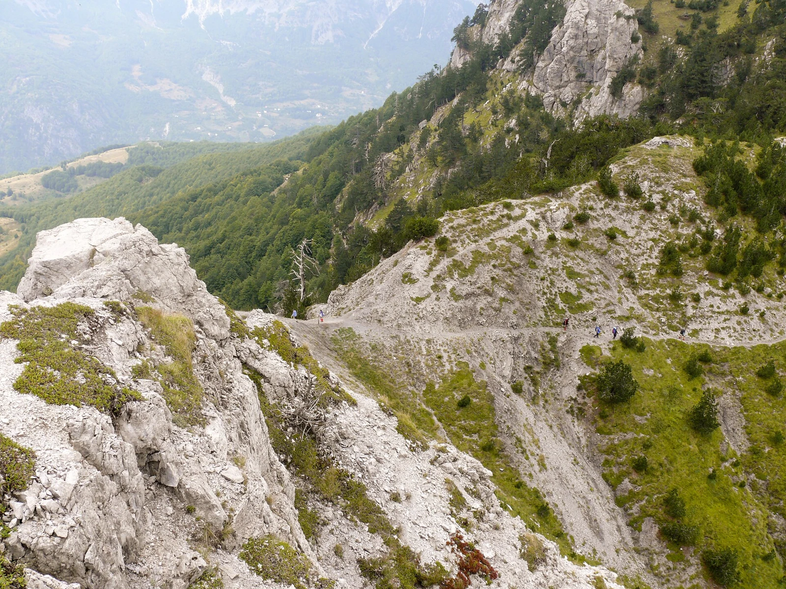 Remote limestone mountain country in northern Albania near Mount Korab.