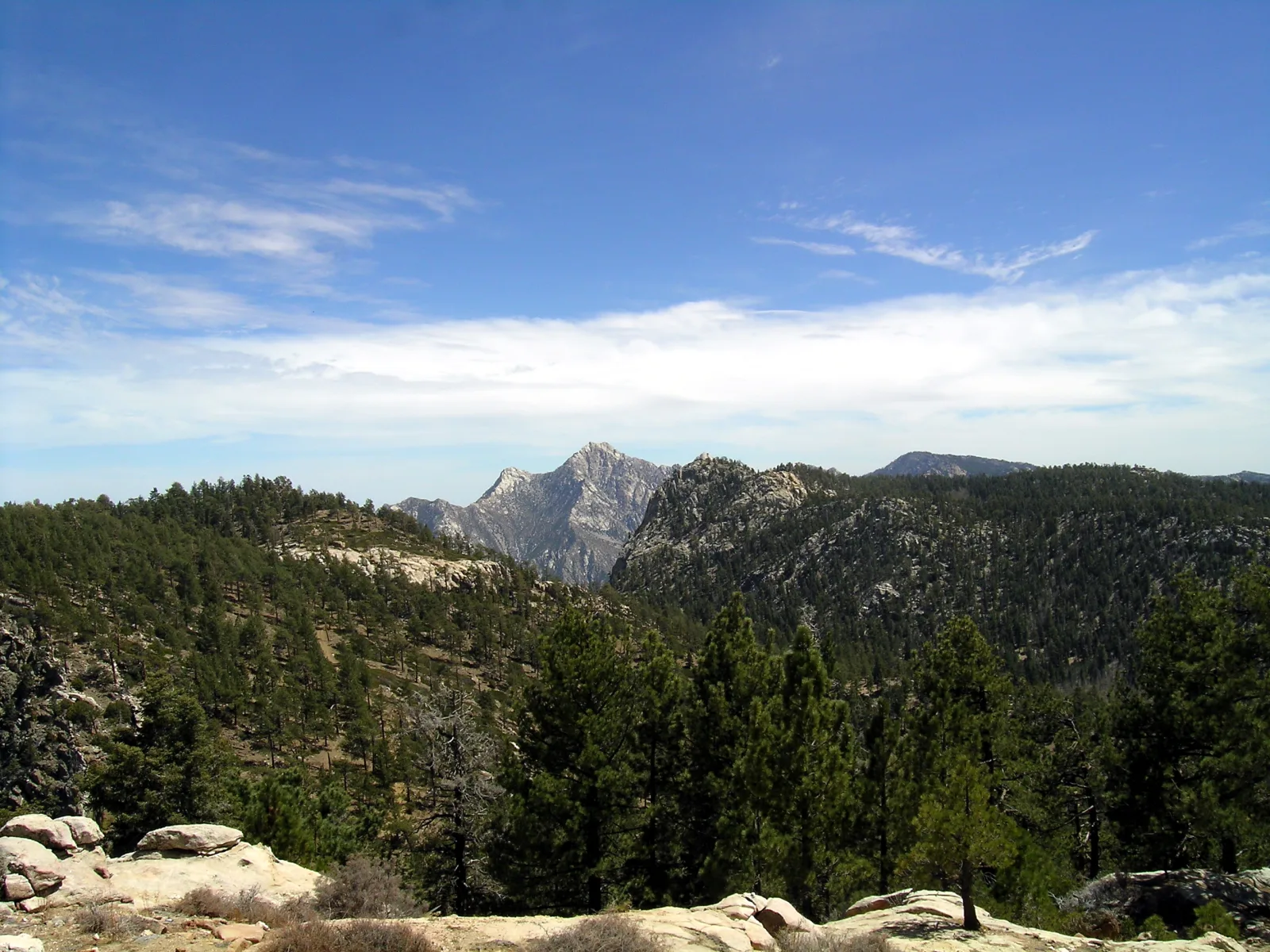 Peaks of the Sierra de San Pedro Mártir in Baja California, Mexico