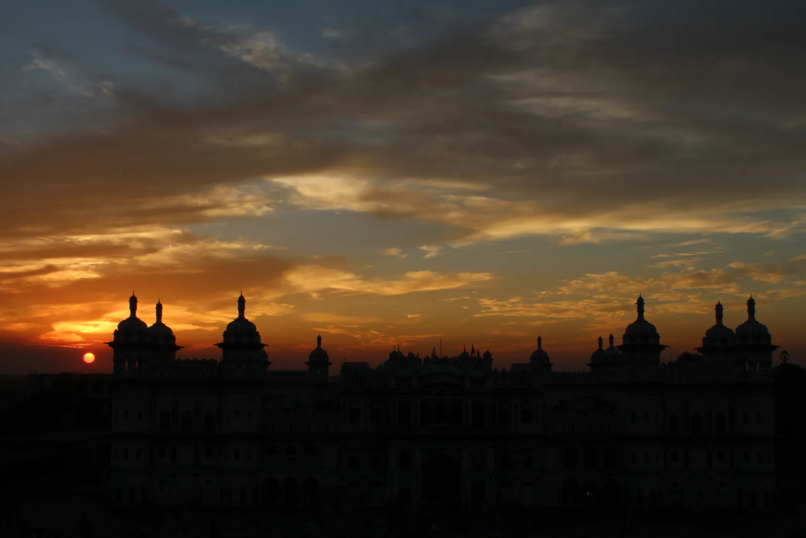 Janaki Mandir al atardecer en Janakpur