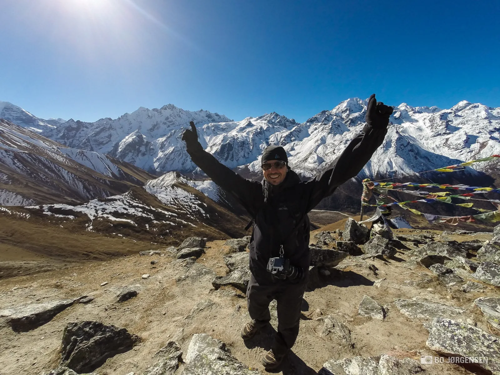Vista de la cordillera de Langtang desde Kyanjin Ri