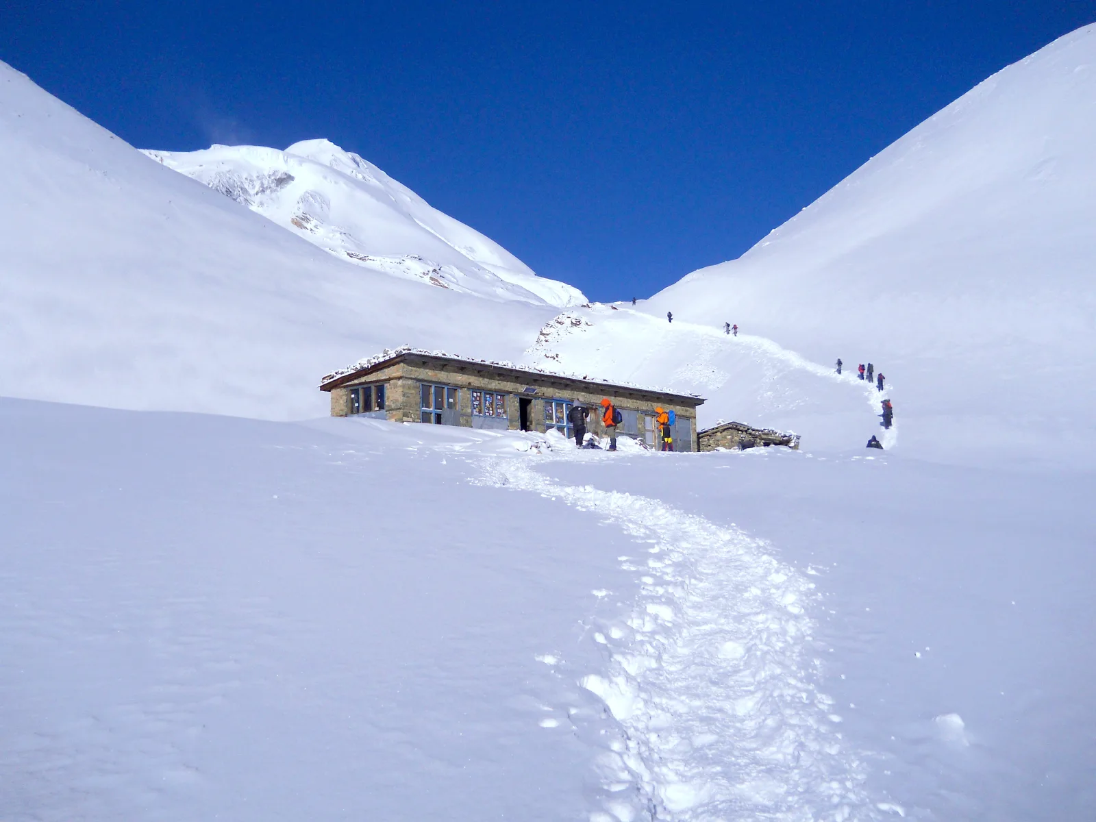 Ruta de trekking hacia Thorong La