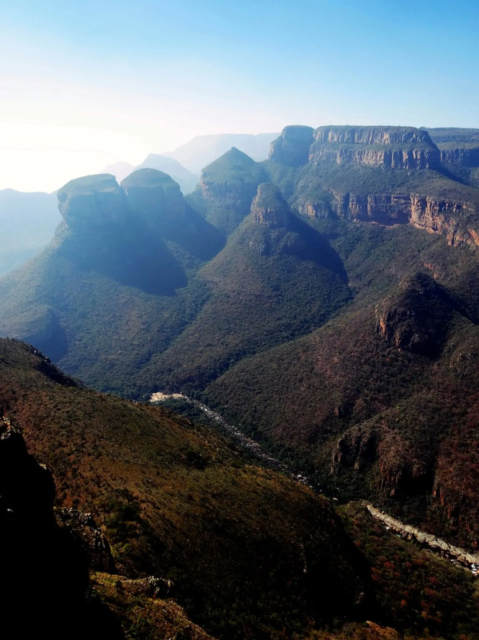 The Three Rondavels above Blyde River Canyon.