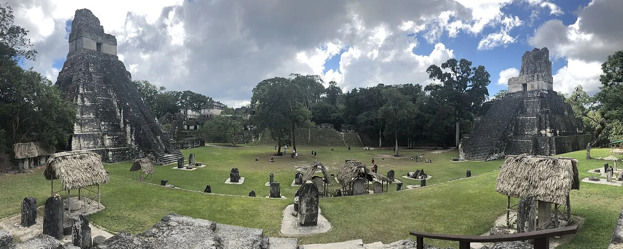 Tikal's rainforest-framed ceremonial complex in northern Guatemala.