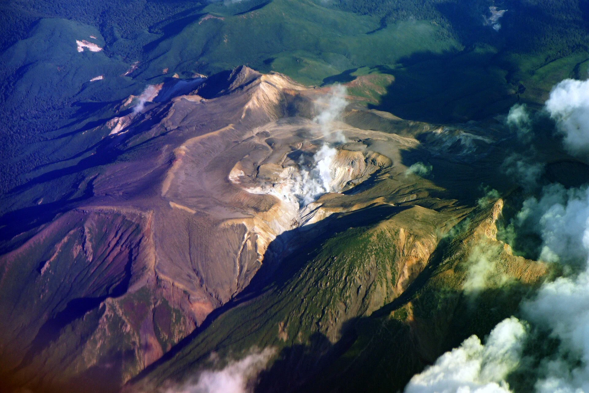 The volcanic slopes of Mount Meakan in eastern Hokkaido.