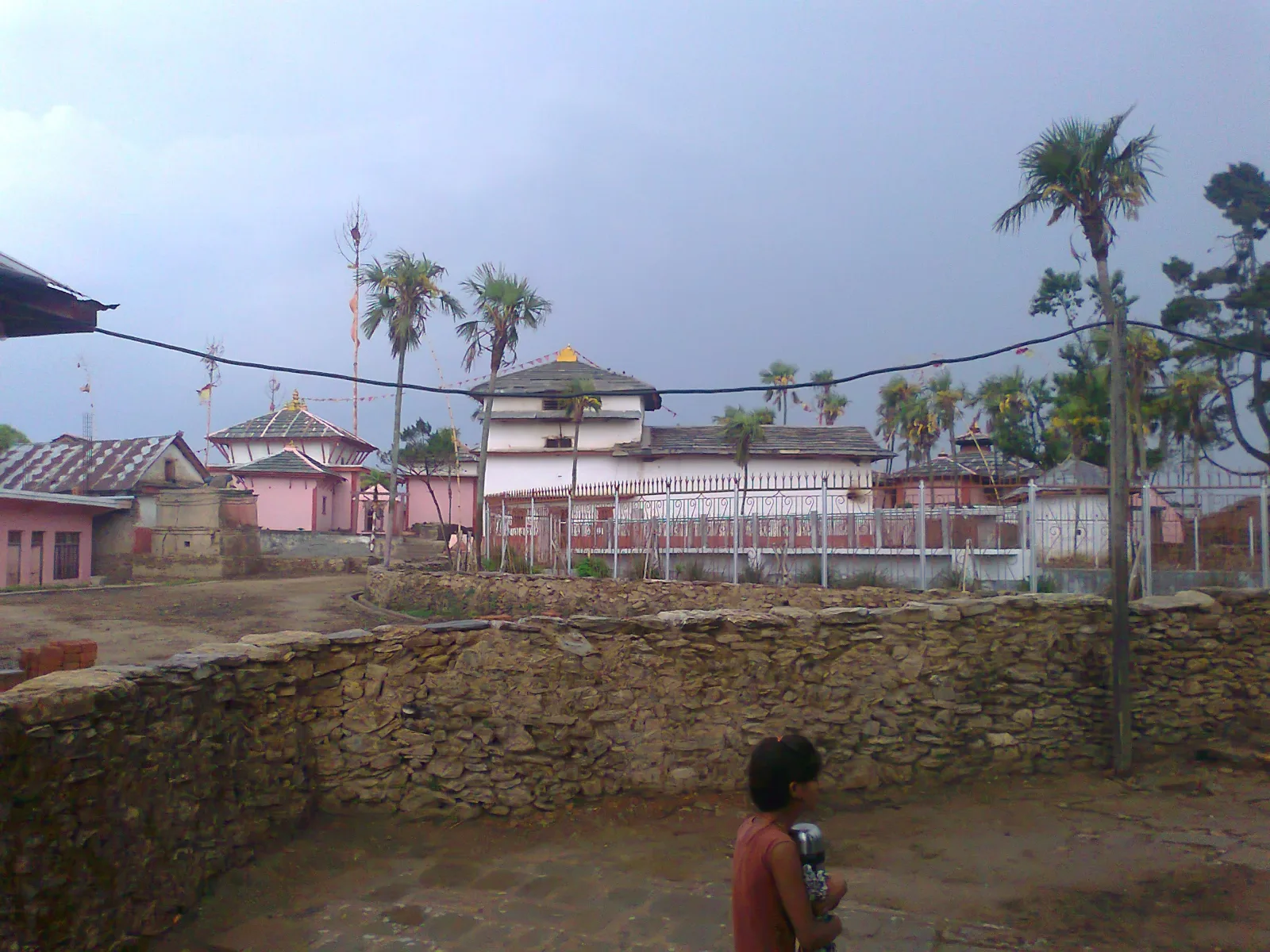 The temple compound at Swargadwari.