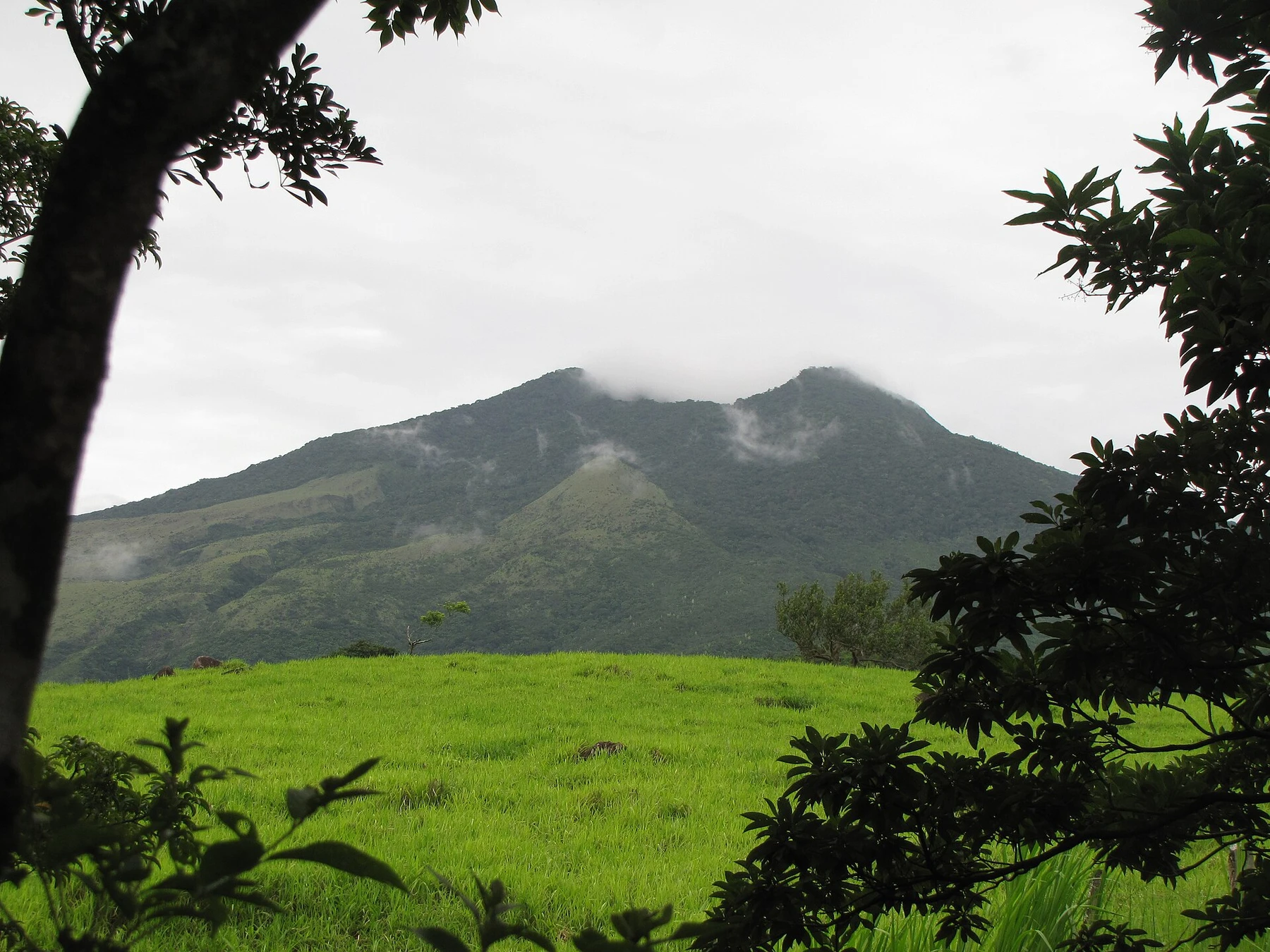 Miravalles Volcano rising over Costa Rica.